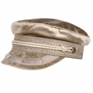 Brixton Velvet Tan Cap